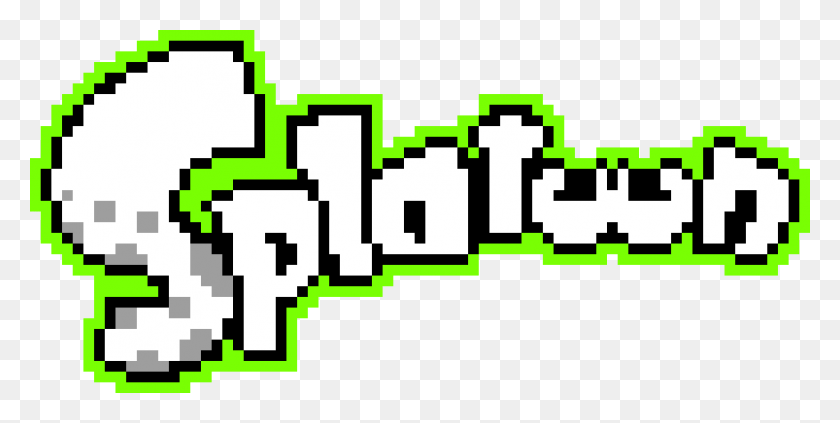 1168x544 Splatoon Logo Splatoon Logo Pixel Art, First Aid, Text, Minecraft HD PNG Download