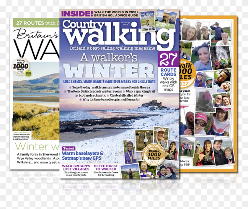 797x662 Splay With Reflection Country Walking Magazine, Poster, Advertisement, Flyer Descargar Hd Png