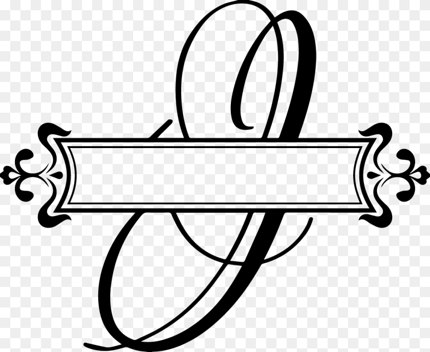 Split Fancy Letter Vinyl Monogram Decal Split Letter G Monogram, Stencil, Text PNG