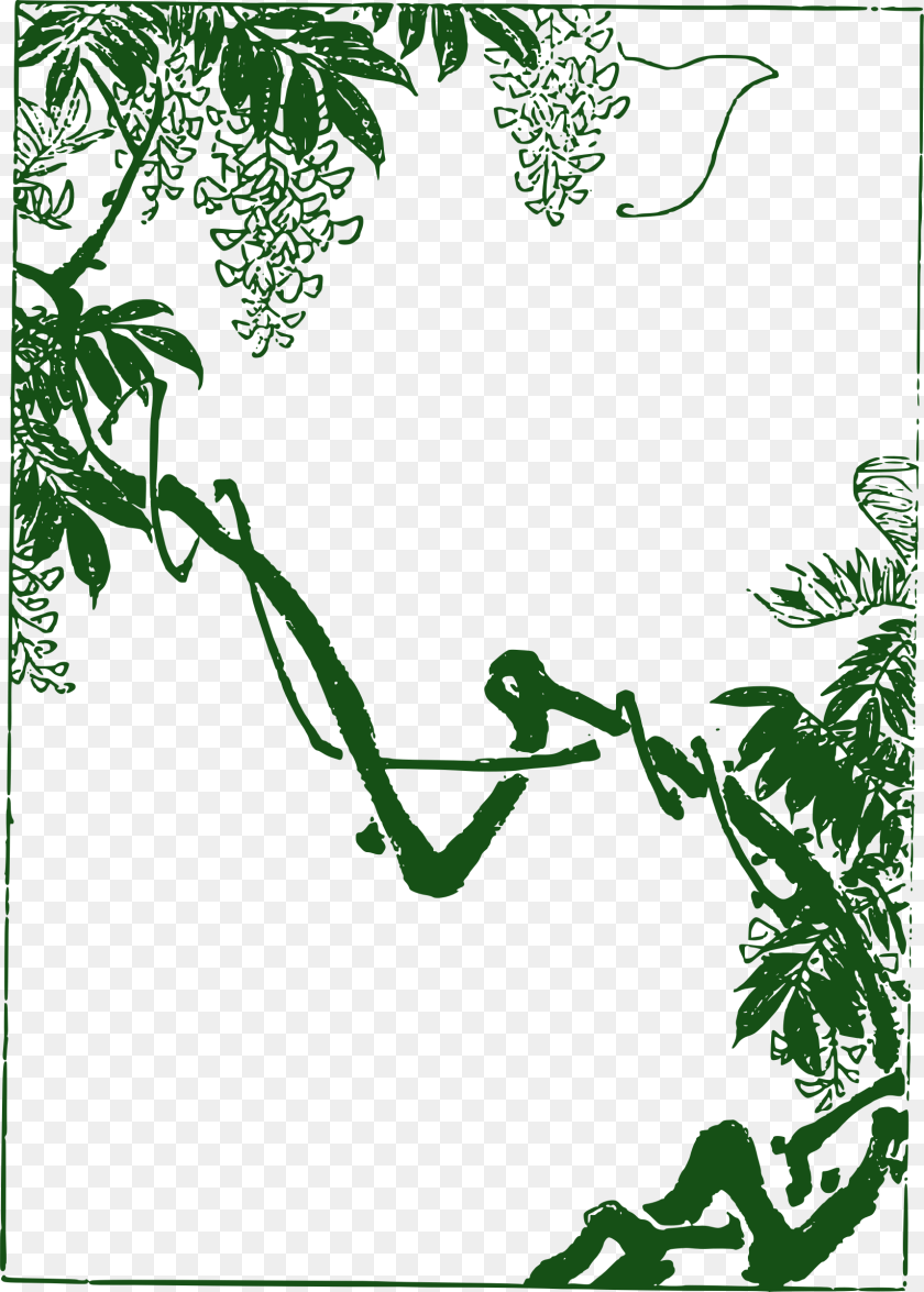 1716x2400 Split Frame Clip Arts Frame Asian, Vegetation, Tree, Rainforest, Plant Sticker PNG