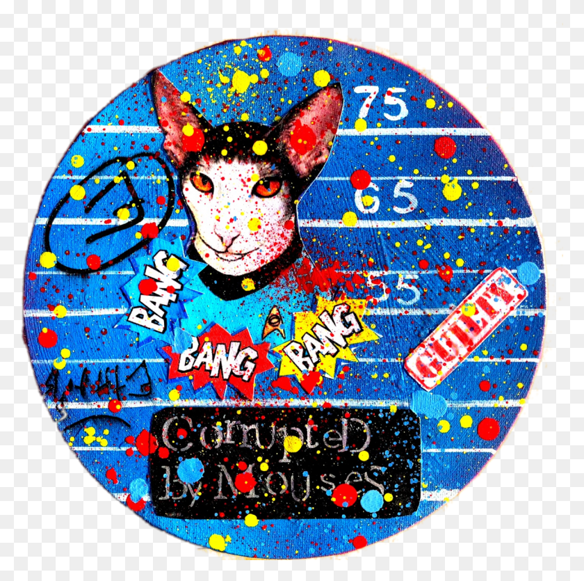 1200x1193 Spock Corrupted By Mouses Painting 20x20x2 Cm Illustration, Disk, Rug, Collage HD PNG Download