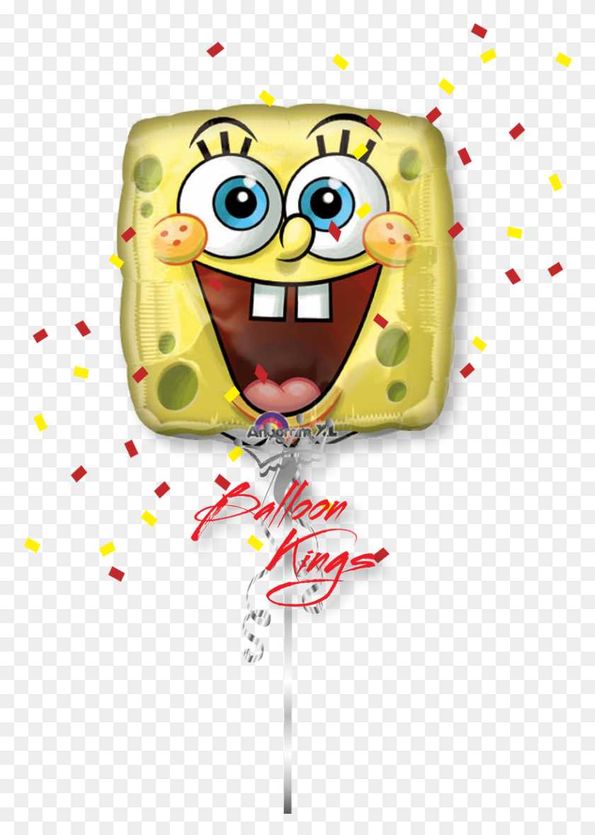 816x1171 Spongebob Balloon Spongebob Balloon, Toy, Paper, Sprinkles HD PNG Download