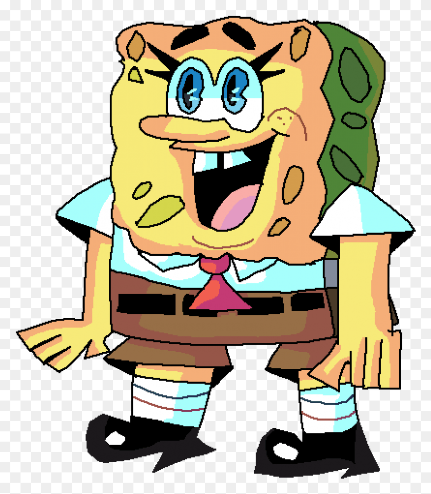 827x957 Spongebob Cartoon, Advertisement, Costume, Poster HD PNG Download