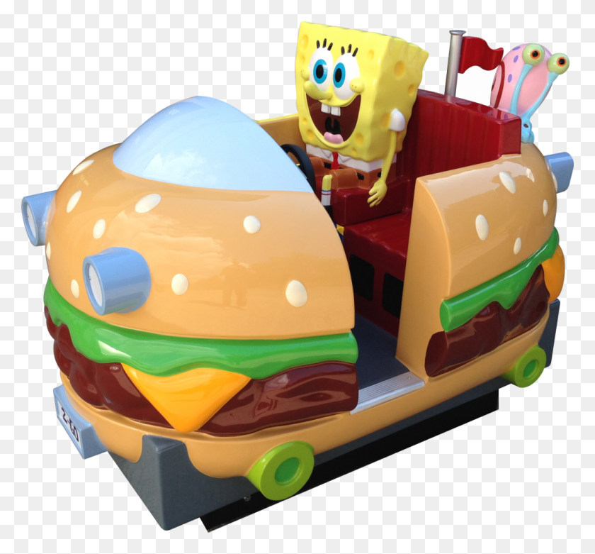 1024x947 Spongebob Kiddie Ride, Toy, Helmet, Clothing HD PNG Download