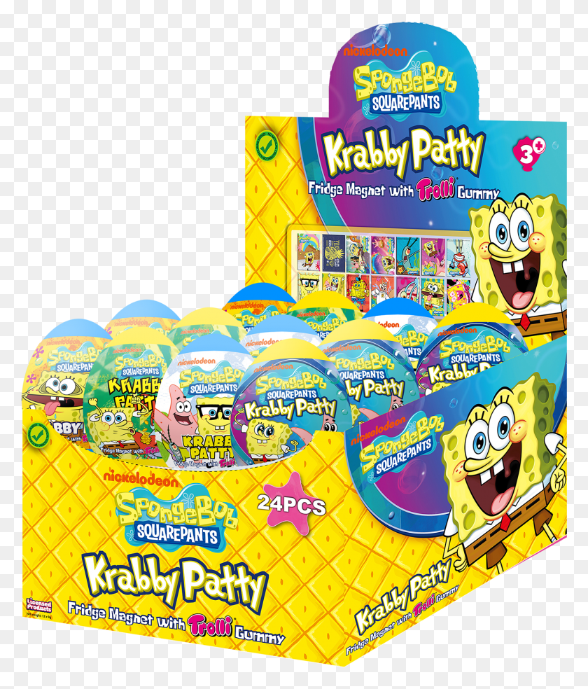 1470x1743 Spongebob Krabby Patty And Fridge Magnet With Trolli Spongebob Squarepants, Flyer, Poster, Paper HD PNG Download