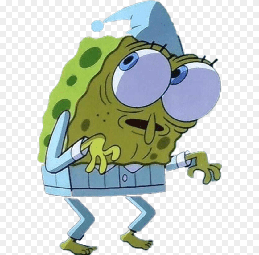 Spongebob Squarepants Sleep, Cartoon, Baby, Person Sticker PNG