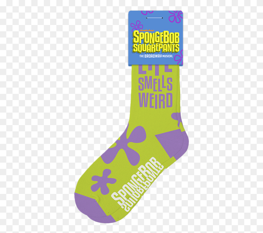 370x685 Spongebob Squarepants The Musical Spongebob Socks, Clothing, Apparel, Footwear HD PNG Download