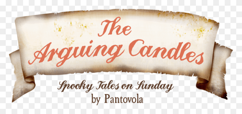 869x377 Spooky Tale On Sunday The Arguing Candles Calligraphy, Text, Word, Food HD PNG Download