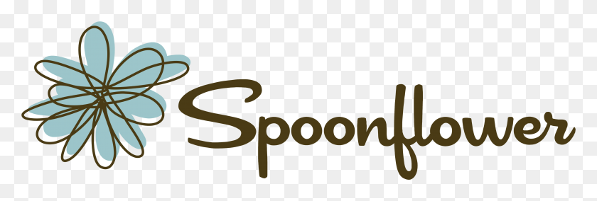 4499x1293 Логотип Spoonflower, Текст, Алфавит, Символ Hd Png Скачать