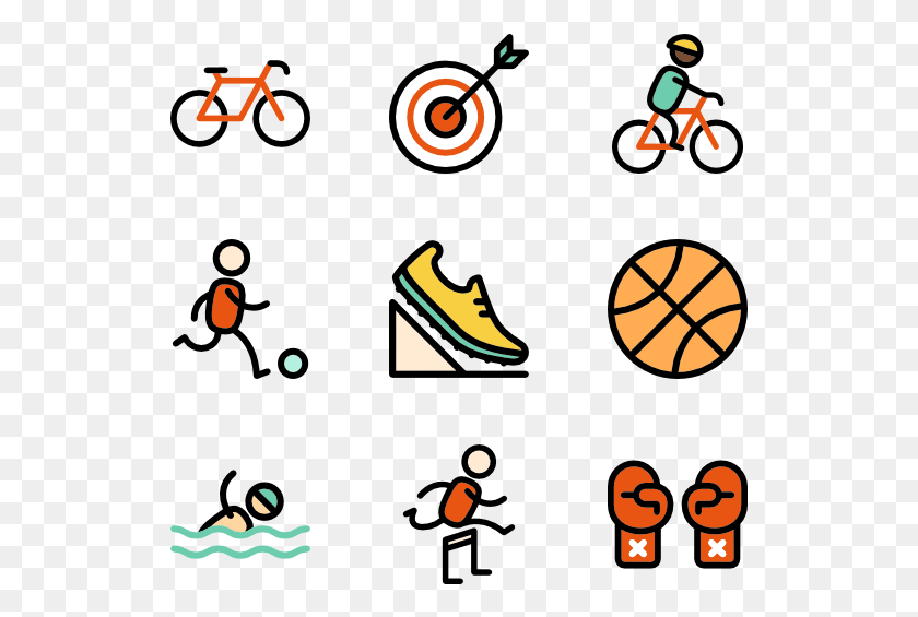 529x505 Sport Elements Basketball Icons Vector, Poster, Advertisement, Text HD PNG Download