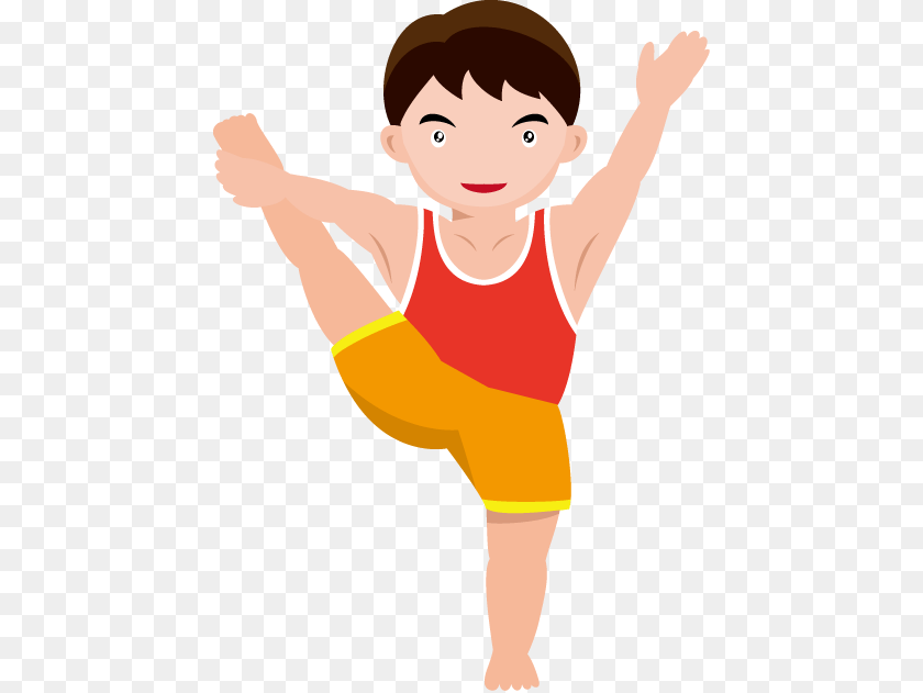 453x631 Sport Gymnastics Tumbling Cliparts And Others Gymnastic Baby, Person, Face, Head Clipart PNG