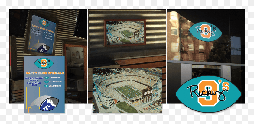 1601x722 Sports Bar Branding And Set Decoration Soccer Specific Stadium, Collage, Poster, Advertisement HD PNG Download