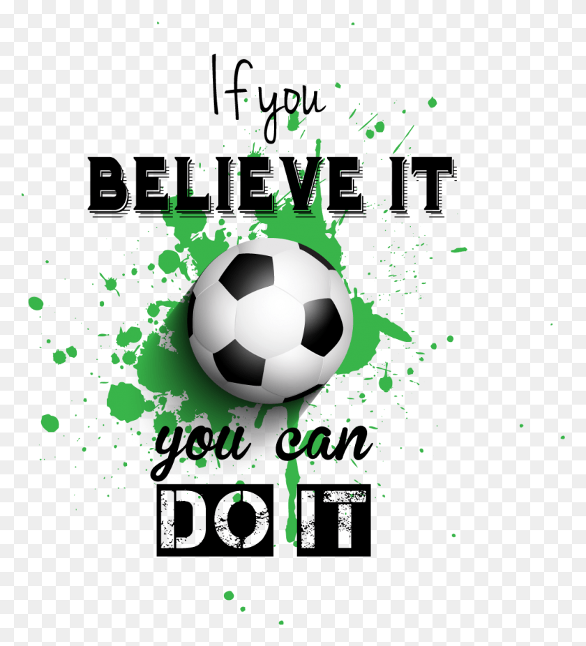 995x1105 Sports Player Vector Team Pride Clipart Soccer Motivational Quotes, Soccer Ball, Ball, Football HD PNG Download