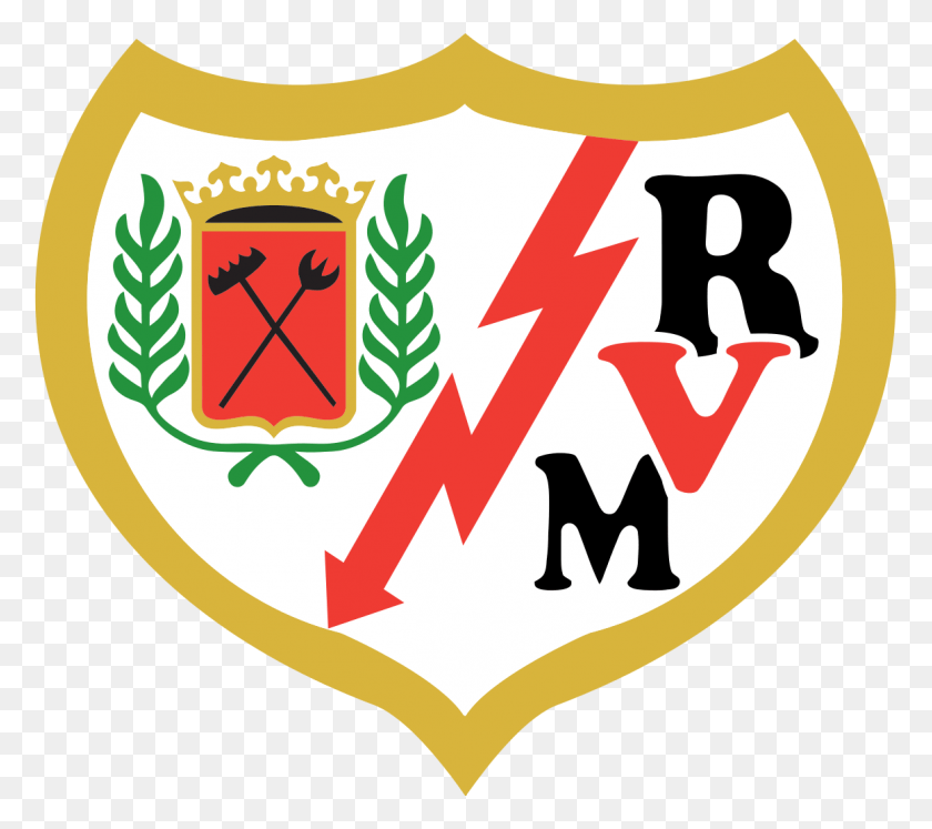 1161x1024 Sports Thread Logo Del Rayo Vallecano, Etiqueta, Texto, Número Hd Png