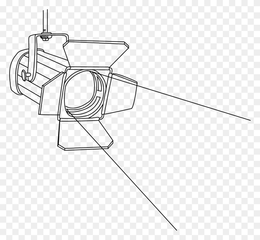 2631x2416 Spotlight Drawing Of A Spotlight, Lighting, Led, Projector HD PNG Download