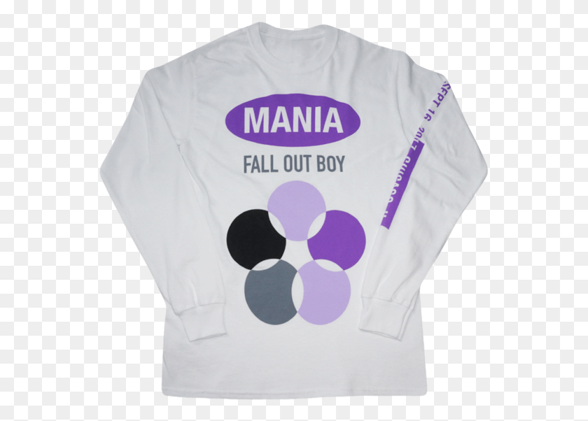 557x542 Spray Paint Longsleeve Fall Out Boy Mania Tour Merch, Clothing, Apparel, Sleeve HD PNG Download