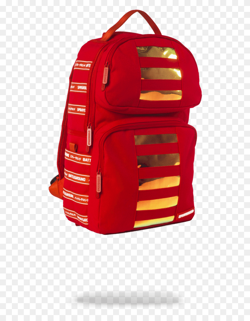 520x1020 Sprayground Hologram Trooper Red Hologram Trooper Red, Backpack, Bag, Luggage HD PNG Download