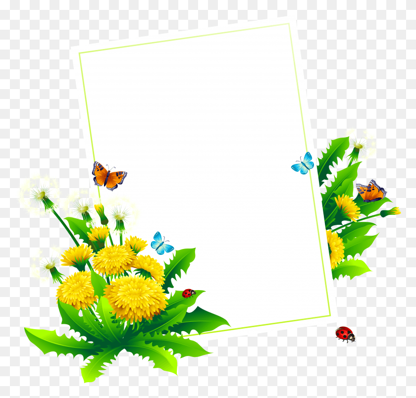 4989x4761 Spring Blank Decor Clipart Picture Sunflower, Graphics, Plant HD PNG Download