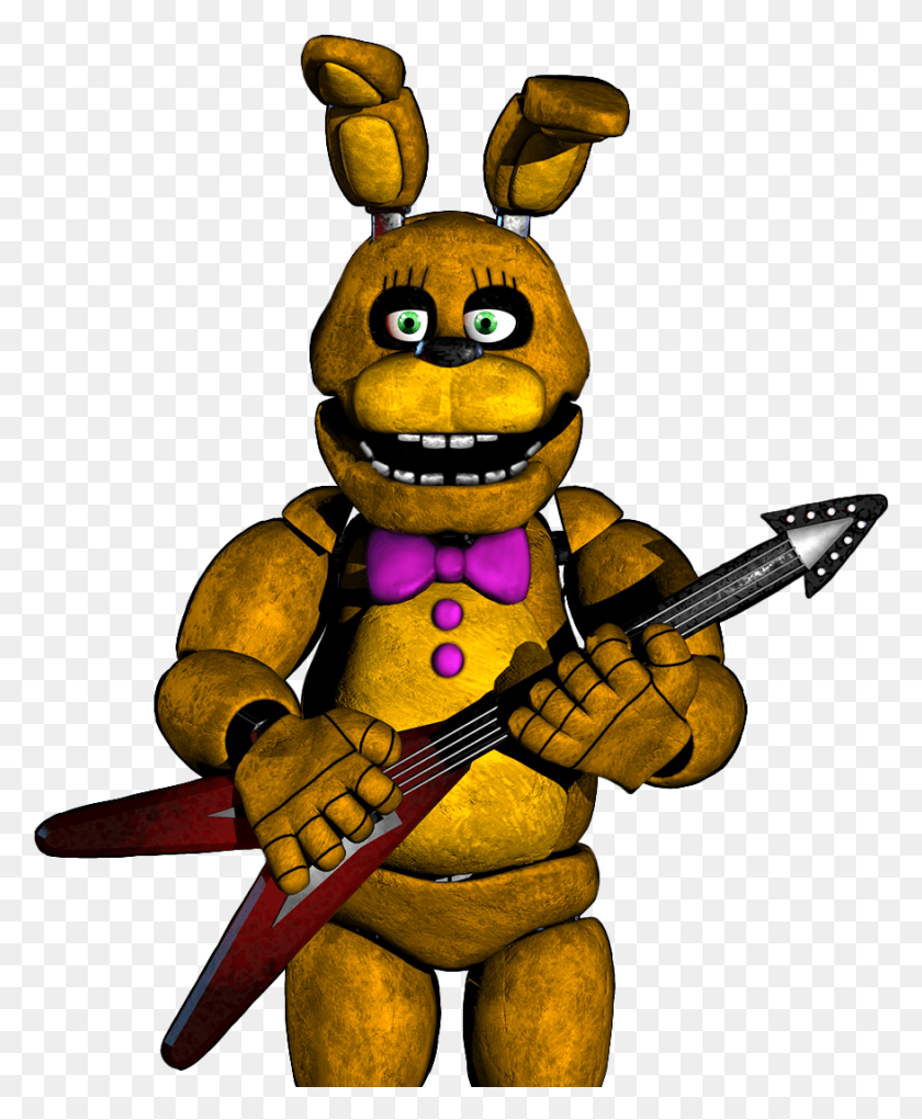 876x1080 Spring Bonnie A Mix Of Fnaf Bonnie And Adventure Spring, Toy, Dish, Meal HD PNG Download