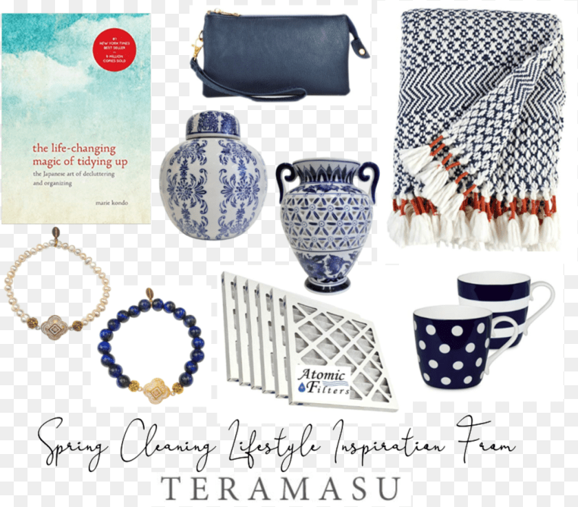 1024x898 Spring Cleaning Lifestyle Inspiration From Terama Teramasu Blue And White Porcelain, Accessories, Art, Pottery, Bag Sticker PNG