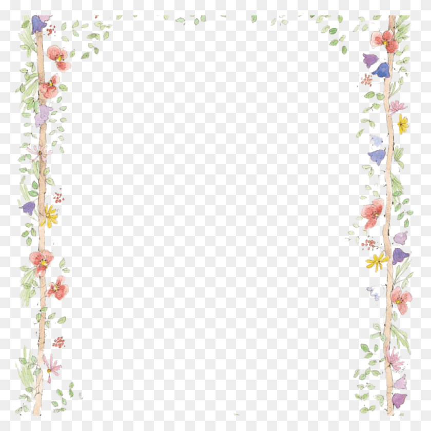 1024x1024 Spring Clipart Borders 19 Spring Graphic Library Borders Flower Border Free, Plant, Flower, Blossom HD PNG Download