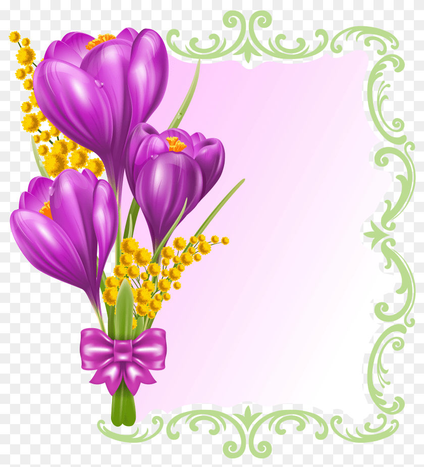 Spring Decorative Blank Clipart PNG