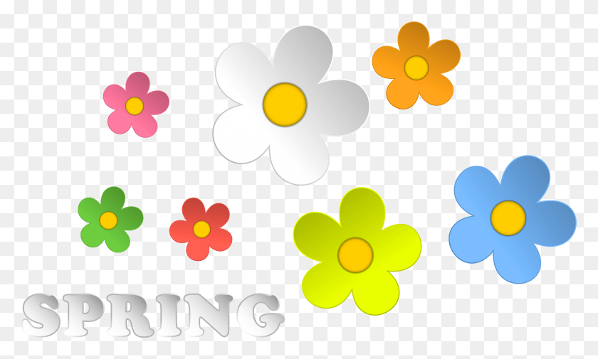 3179x1815 Весенние Цветы, Графика, Цветочный Дизайн Hd Png Скачать