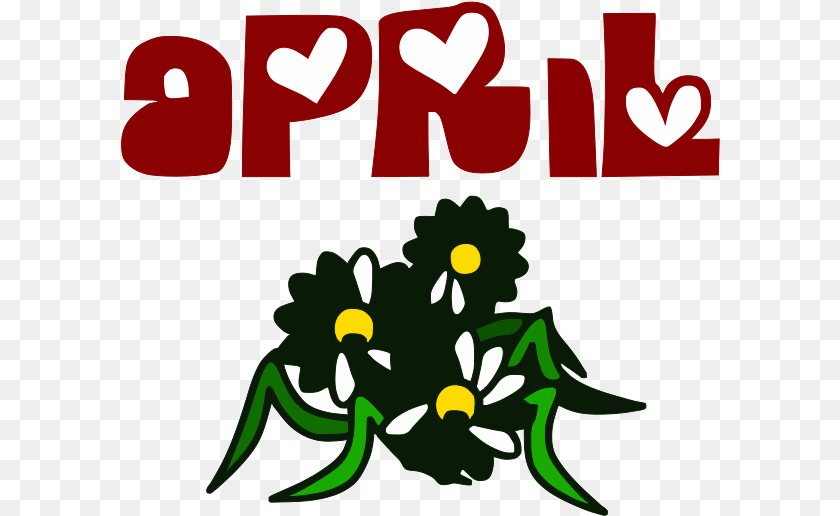 Spring Flowers Clip Art, Green, Graphics, Flower, Daisy Clipart PNG