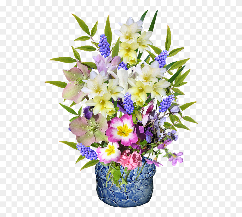 537x694 Spring Flowers Pottery Vase Florero Sin Fondo, Plant, Flower, Blossom HD PNG Download