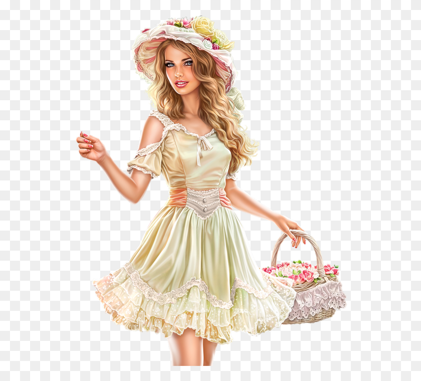 546x700 Spring Is Coming By Alex Prihodko Transparent Easter Girls, Costume, Clothing, Apparel HD PNG Download