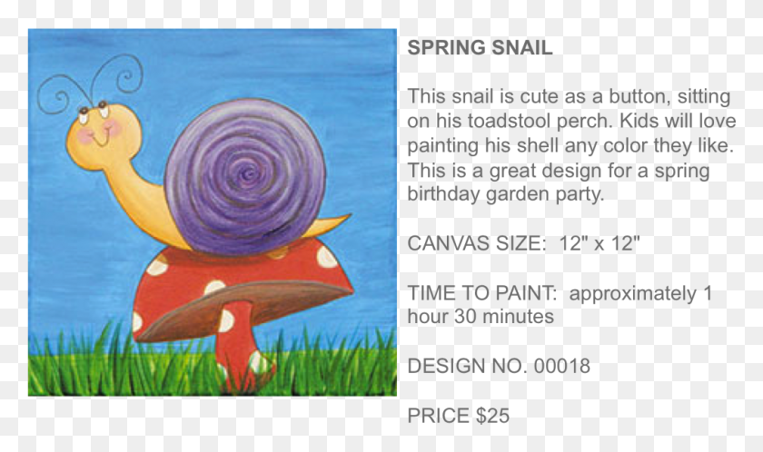 1008x567 Spring Snail Popup Paint Studio Sea Snail, Modern Art HD PNG Download