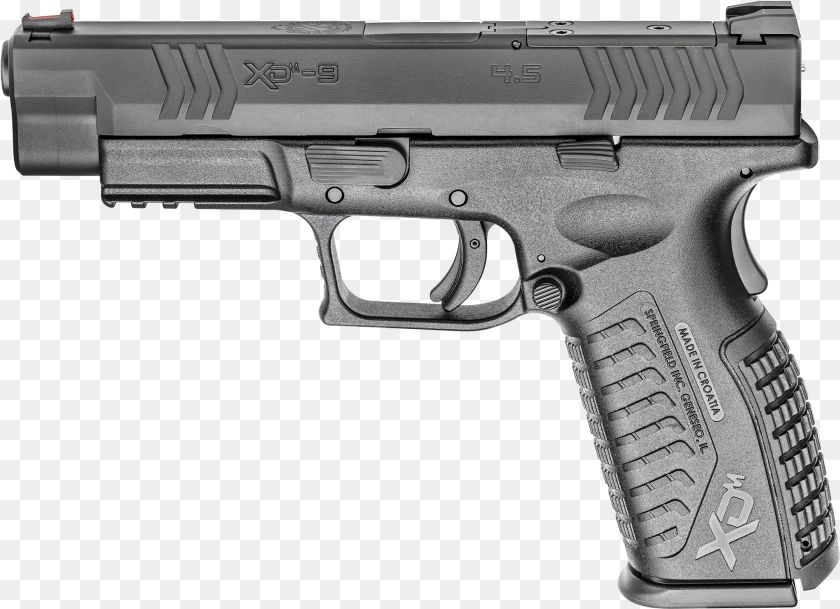 Springfield Xd Smith And Wesson Sd9ve Gray, Firearm, Gun, Handgun, Weapon Clipart PNG