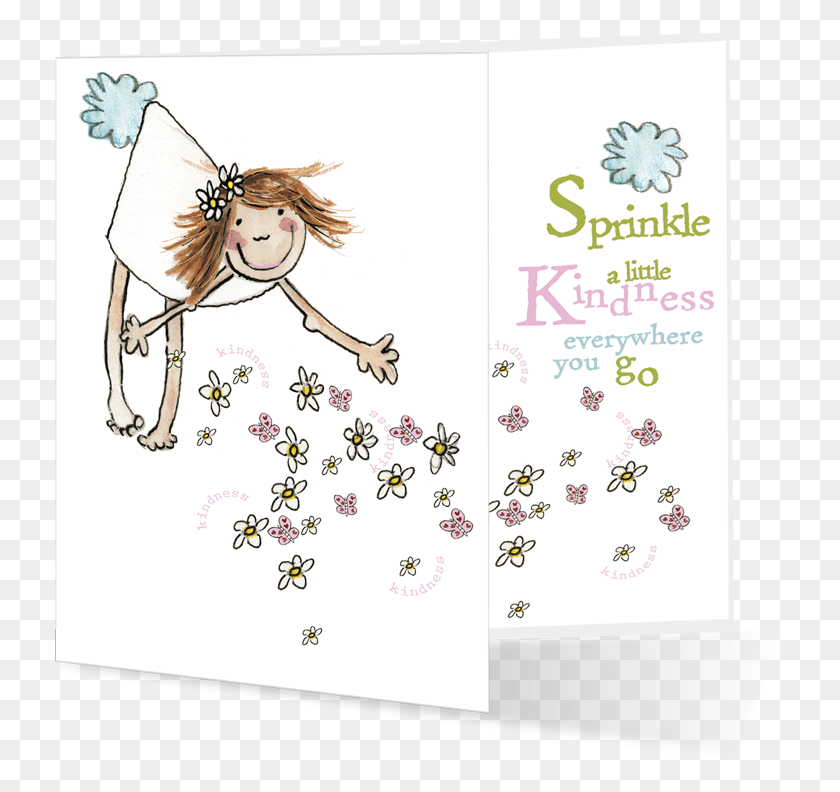 732x732 Sprinkle A Little Kindness Everywhere You Go Cartoon, Envelope, Mail, Greeting Card HD PNG Download