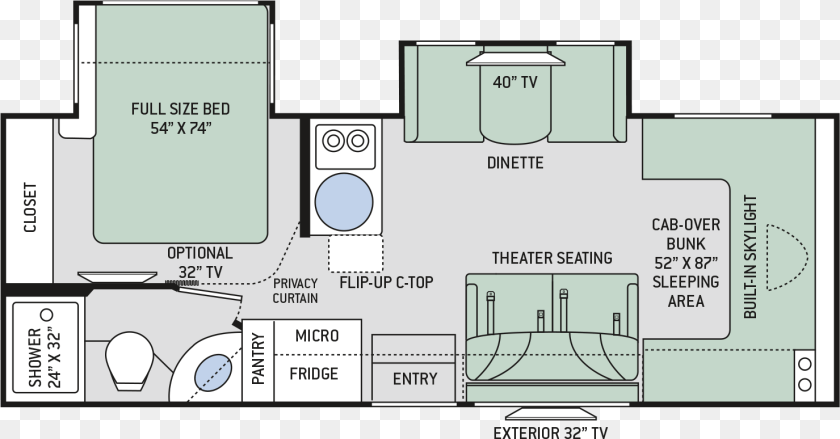 1480x774 Sprinter Motorhome Floor Plans, Diagram, Floor Plan PNG