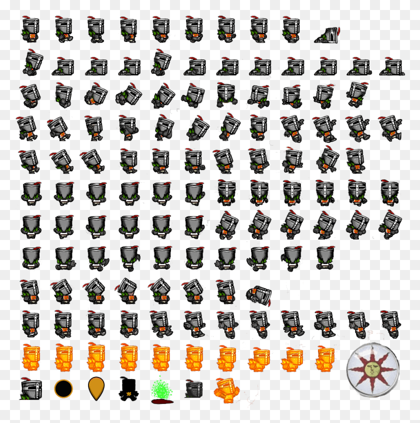 955x963 Sprite Sheet Spelunky Custom, Collage, Poster, Advertisement HD PNG Download
