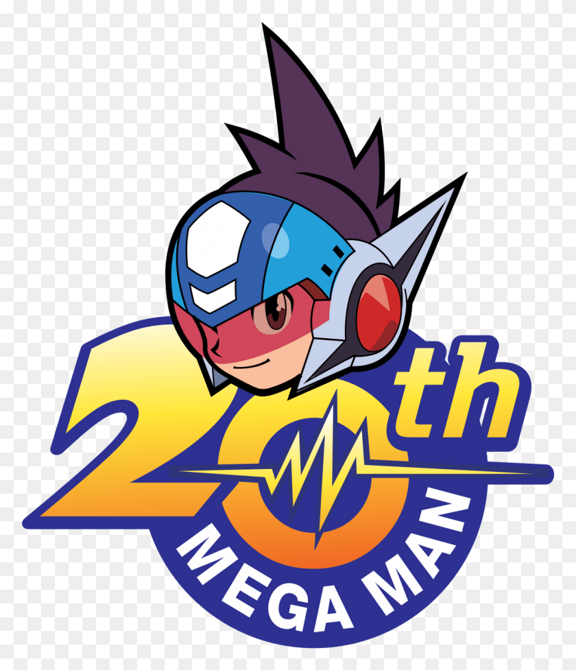 1156x1360 Descargar Png Sprites Inc Mega Man Anniversary Logo, Símbolo, Marca Registrada, Texto Hd Png