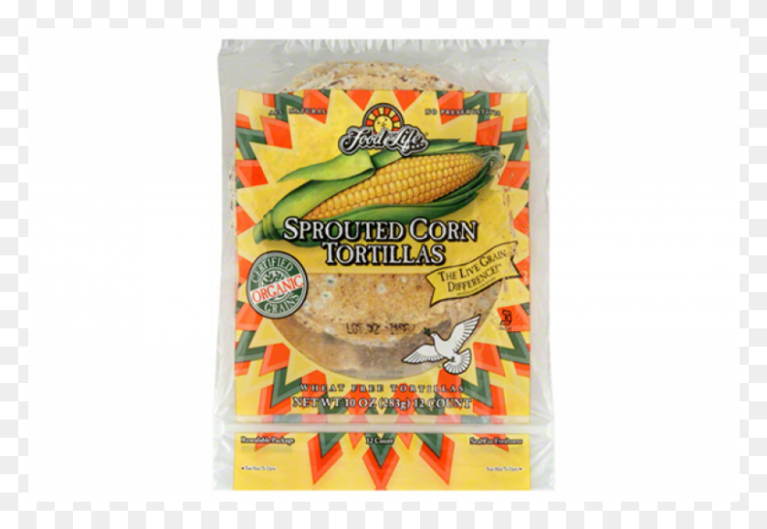 801x534 Sprouted Corn Tortillas 800x800 Food For Life Sprouted Corn Tortillas, Plant, Vegetable, Bird HD PNG Download