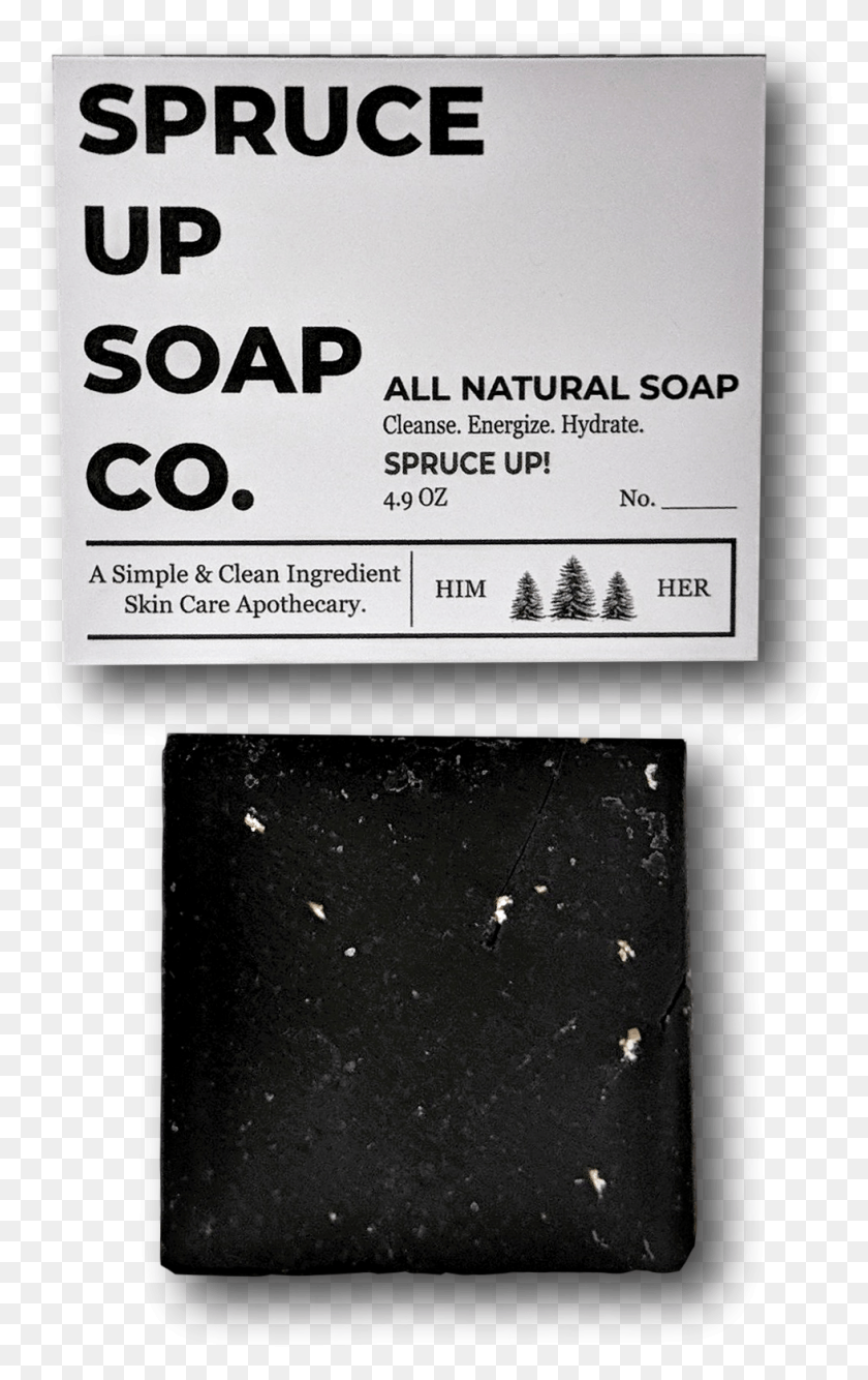 979x1600 Spruce Up All Natural Soap Bar Igneous Rock, Text, Paper, Business Card Descargar Hd Png