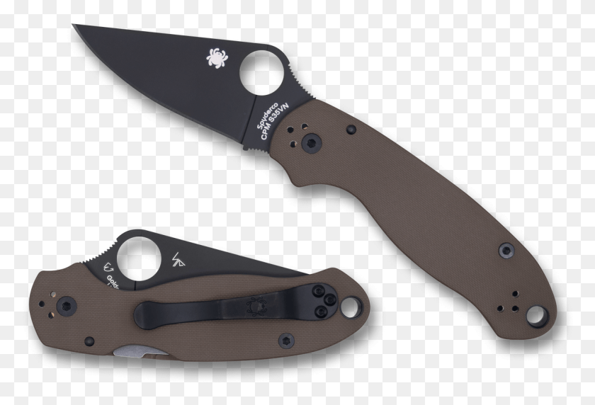 1162x763 Spyderco C223gpbnbk Para Military Spyderco Paramilitary 3 Scales, Knife, Blade, Weapon HD PNG Download