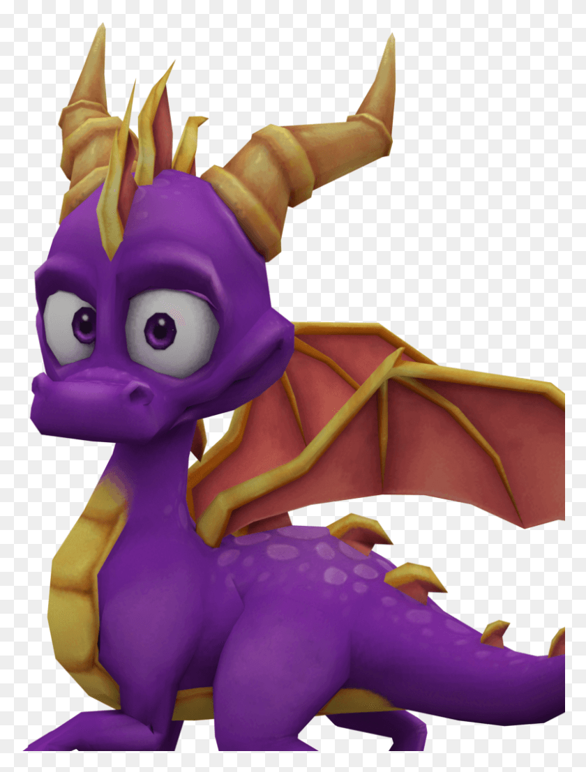 799x1073 Spyro 3d Model, Figurine, Toy, Person HD PNG Download
