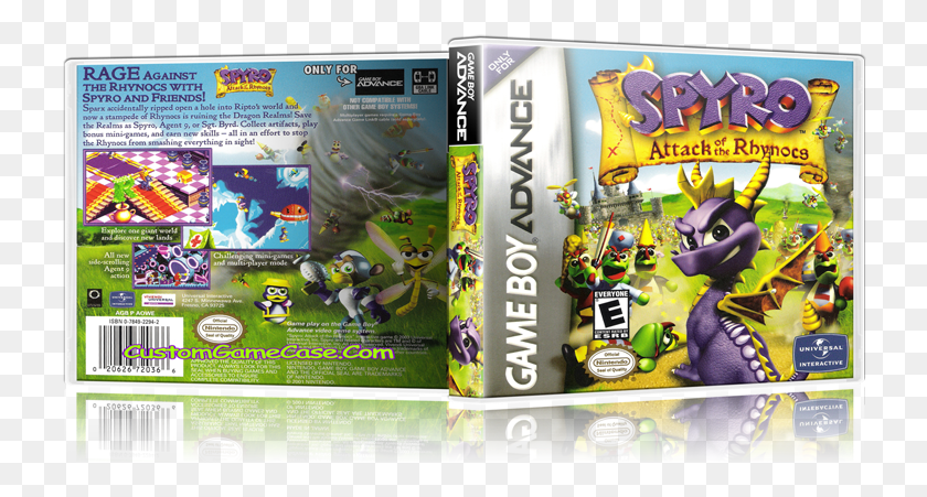 730x391 Spyro Attack Of The Rhynocs Spyro Game Boy Advance Sp, Диск, Dvd, Машина Hd Png Скачать