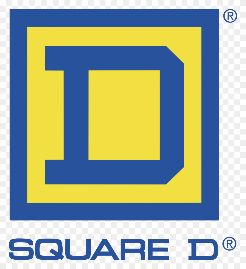1985x2191 Square D Logo Transparent Square D Company, Symbol, Text, Electronic Chip HD PNG Download
