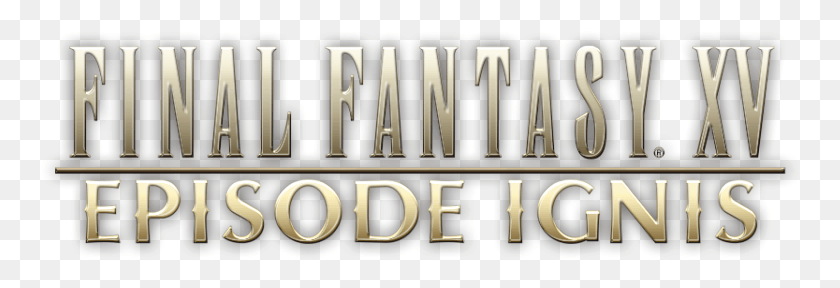 757x228 Square Enix Release Final Fantasy Xv Interview Trailer Calligraphy, Word, Alphabet, Text HD PNG Download