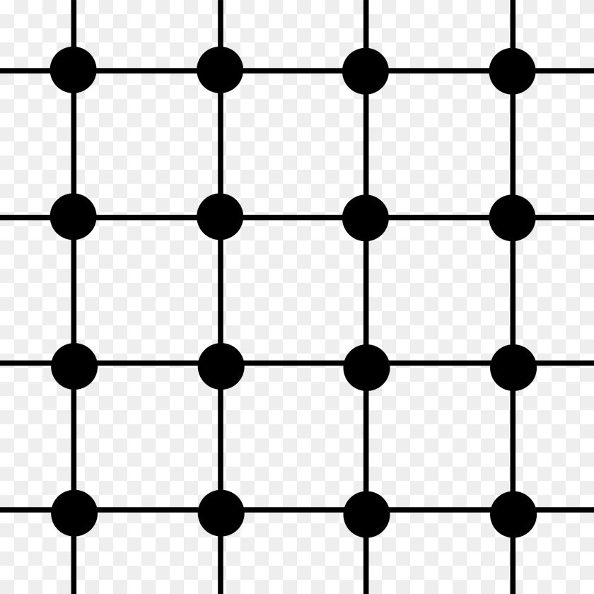 Square Grid Graph, Gray Transparent PNG