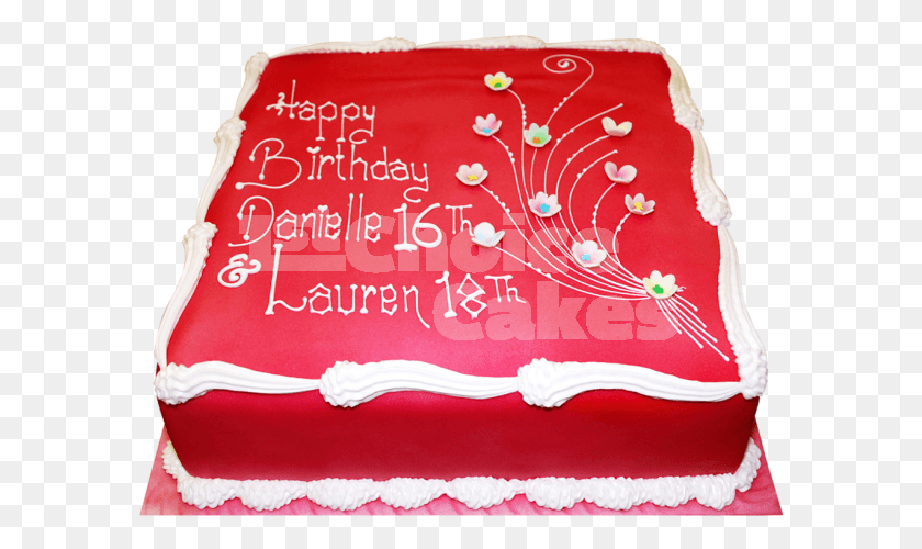 589x440 Square Shaped Birthday Cakes, Birthday Cake, Cake, Dessert HD PNG Download