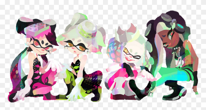 1070x537 Squid Sisters And Off The Hook, Graphics, Person HD PNG Download