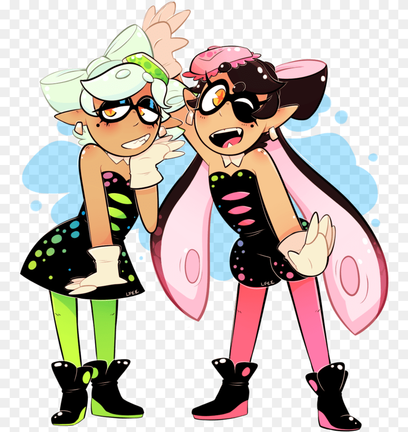762x890 Squid Sisters By Pxlbr Splatoon, Book, Comics, Publication, Baby PNG