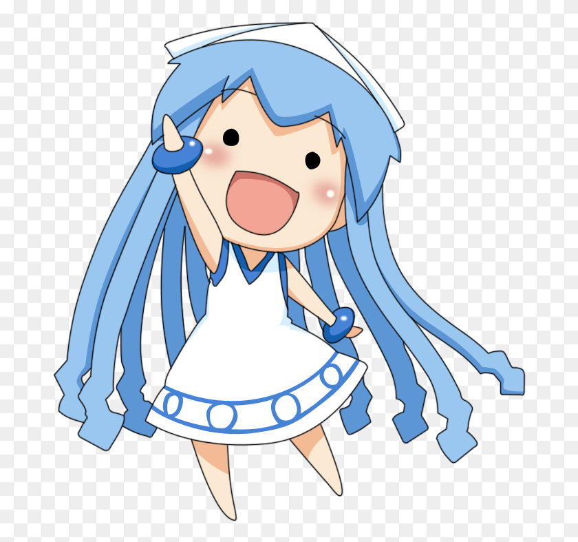 688x727 Squids Anime Squid Girl Chibi, Costume, Female HD PNG Download