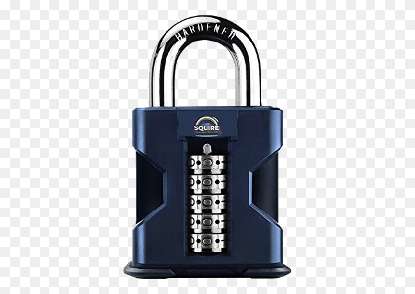 343x535 Squire Ss50 Stronghold Open Shackle Recodable Combination Padlock, Combination Lock, Lock HD PNG Download