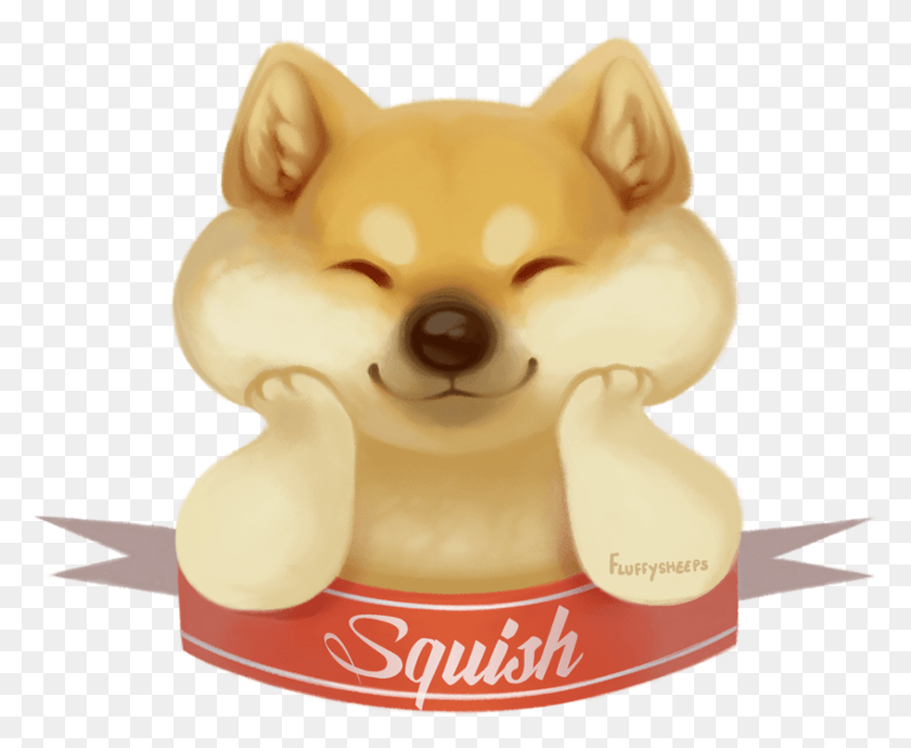 846x683 Squishy Shibe Also Available On Redbubble Animal Figure, Toy, Plush, Figurine HD PNG Download